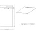 ISOLA 140x90x3/Schiefer anthrazit matt Duschwanne in Schieferoptik