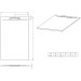 Isola Duschfl´┐Żche 160x90x3 cm  anthrazit Duschwanne in Schieferoptik