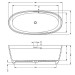 Oval 160x72x56,5 cm, seidenmatt Kein System / freistehende Wanne