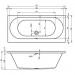 Riho Rechteck-Badewanne Carolina 170x80 cm / weiß B055001005 AKTIONSPREIS