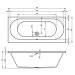 Riho Rechteck-Badewanne Carolina 180x80 cm / weiß B056001005 AKTIONSPREIS