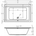 Riho Rechteck-Badewanne Castello 180x120 cm / weiß BB77005