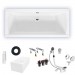 Riho Rechteck-Badewanne Jersey 160x70/weiß glänzend BA71005