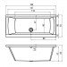 Riho Rechteck-Badewanne Jersey 160x70/weiß glänzend BA71005