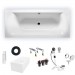 Riho Rechteck-Badewanne Linares Duo, Rechts, 150x70 BT40005