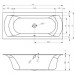 Riho Rechteck-Badewanne Linares rechts,  170x75 B141001005 AKTIONSPREIS
