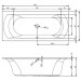 Riho Rechteck-Badewanne Linares rechts,  180x80 B142001005 AKTIONSPREIS