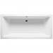 Riho Rechteck-Badewanne Lugo 170x75  flachen Rand 10mm, weiß BT01005