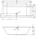 Riho Rechteck-Badewanne Lugo 180x80  flachen Rand 10mm, weiß B133001005 AKTIONSPREIS