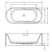 Valor 170x72x55 cm, seidenmatt Kein System / freistehende Wanne
