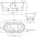 Rocky L100 Neo Acrylwanne freistehend 1700 x 800 x 600 mm, weiß