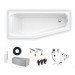 Rocky Plus/S100 160x70 links Acryl-Raumsparbadewanne