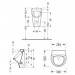 Rocky Urinal Set mit Deckel