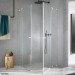 RockyLine O Duschabtrennung 900 x 900 x 2000, Eckeinstieg mit Pendeltüren, verschiedene Profilfarben, O10.9