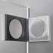 RockyLine O Duschabtrennung, Fünfeckdusche, Eckeinstieg mit Pendel- oder Drehtür und zwei Festteilen, 1000 x 1000 x 2000, verschiedene Profilfarben, O51.0