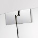 RockyLine O Duschabtrennung, Viertelkreisdusche, mit Drehtür und zwei Festteilen, für Wannenradius 520 - 530 mm, 1000 x 1000 x 2000, verschiedene Profilfarben, O15.4