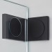 RockyLine O Duschabtrennung, Viertelkreisdusche, mit Drehtür und zwei Festteilen, für Wannenradius 520 - 530 mm, 1000 x 1000 x 2000, verschiedene Profilfarben, O15.4