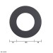Rocky Rosette 3cm, DM150, Farbe: Schwarz