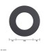 Rocky Rosette 3cm, DM180, Farbe: Schwarz