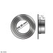 Rocky Rosette mit integrierter Mauermuffe, DM80, Farbe: Schwarz
