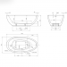 Tellkamp Neon Fix Oval Badewanne weiß