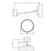 sam Kosmetikspiegel konkav 2-armig LED 5503604 3-fach Direktanschluß chrom