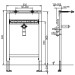 SANIT Waschtisch-Element INEO Einlocharmaturen 820/525