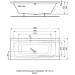 Wannenset Life2 Duo-Einbauwanne Acryl 1800x800