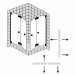 Sprinz Omega Plus Eckeinstieg 900x900x2000 mm kristall hell / SpriClean/ chrom/