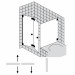 Sprinz Omega Plus Eckeinstieg m Festteil a BW 800x800x2000 kristall hell / SpriClean/ chrom/