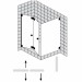 Sprinz Omega Plus Eckeinstieg mit Festteil 900x900x2000 mm kristall hell / SpriClean/ chrom/