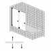 Sprinz Omega Plus Faltwand auf Badewanne, 2tlg, 1000x1500 mm kristall hell / SpriClean/ chrom/