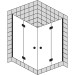 Sprinz Nexa Pendeltüren, Ecke 1000x 1000x 2000 mm