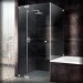 Sprinz Nexa Pendeltüren oder Tür nach außen öffnend, Ecke neben Wanne, 900x 900x 2000 mm 