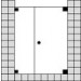 Sprinz Nexa Pendeltüren oder Tür nach außen öffnend, Nische, 1000x 2000 mm