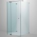 SPRINZ Omega Duschabtrennung 1200 x 1200 x 2000, Fronteinstieg, Pendeltür oder Drehtür mit Festteil, zwei Seitenwänden, verschiedene Profilfarben, O11.3