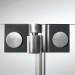 SPRINZ Omega Duschabtrennung 900 x 900 x 2000, Eckeinstieg mit Pendeltüren, verschiedene Profilfarben, O10.9