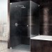 SPRINZ Omega Duschabtrennung 900 x 900 x 2000, Fronteinstieg, Pendeltür oder Drehtür ohne Festteil, verkürzte Seitenwand, verschiedene Profilfarben, O14.9