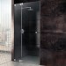 SPRINZ Omega Duschabtrennung für Nische, Pendel- oder Drehtür mit Festteil, 1000 x 2000, verschiedene Profilfarben, O21.0