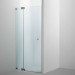 SPRINZ Omega Duschabtrennung für Nische, Pendel- oder Drehtür mit Festteil, 1200 x 2000, verschiedene Profilfarben, O21.1