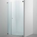 SPRINZ Omega Duschabtrennung für Nische, Pendel- oder Drehtür mit Festteil, 1800 x 2000, verschiedene Profilfarben, O23.4