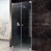 SPRINZ Omega Duschabtrennung für Nische, zwei Pendeltüren ohne Festteil, 1200 x 2000, verschiedene Profilfarben, O22.1