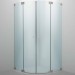 SPRINZ Omega Duschabtrennung, Viertelkreisdusche, mit zwei Pendeltüren und zwei Festteilen, für Wannenradius 550 mm, 1000 x 1000 x 2000, verschiedene Profilfarben, O25.6