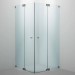SPRINZ Rocky-Line O Duschabtrennung 900 x 900 x 2000, Eckeinstieg mit Pendeltüren, verschiedene Profilfarben, O10.9