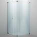 SPRINZ Rocky-Line O Duschabtrennung 900 x 900 x 2000, Pendeltür oder Drehtür mit Festteil, eine Seitenwand, verschiedene Profilfarben, O17.9