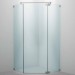 SPRINZ Rocky-Line O Duschabtrennung, Fünfeckdusche, Eckeinstieg mit Pendel- oder Drehtür und zwei Festteilen, 900 x 900 x 2000, verschiedene Profilfarben, O51.9