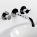 Steinberg Serie 100 3-Loch Waschtisch-Wand-Armatur, chrom