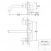 Steinberg Serie 100 3-Loch Waschtisch-Wand-Armatur, chrom