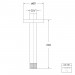 Steinberg Serie 100 Brausearm für Deckenmontage, Länge: 240 mm, chrom