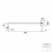 Steinberg Serie 100 Brausearm für Wandmontage, Länge: 450 mm, chrom